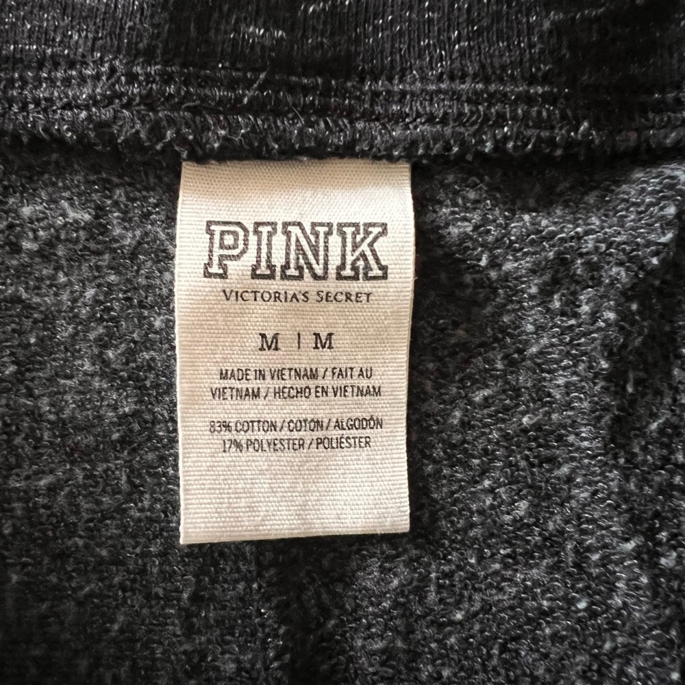 PINK Victoria's Secret Black Shorts with Vibrant Logo - Picture 2 of 2